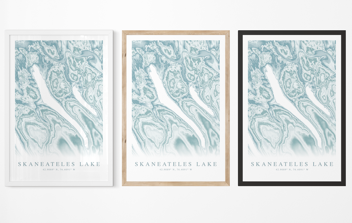 Skaneateles Lake Map Print