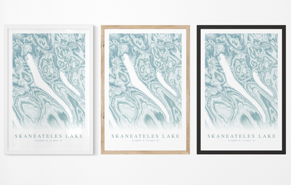 Skaneateles Lake Map Print