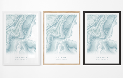 Detroit Map Print