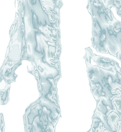 Torch Lake Map Print
