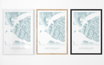 Anchorage Map Print