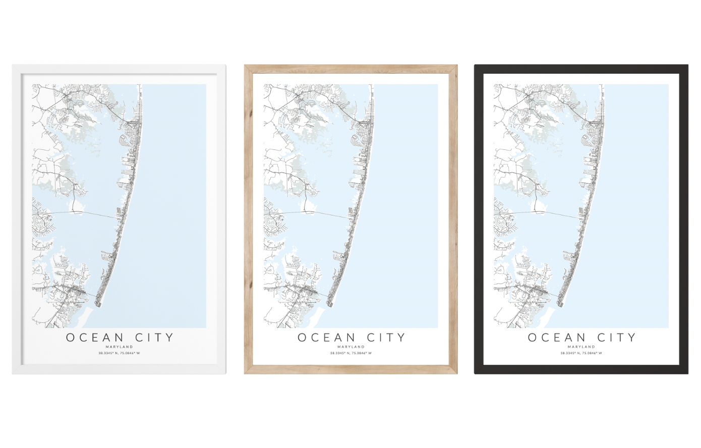 Ocean City MD Map Print