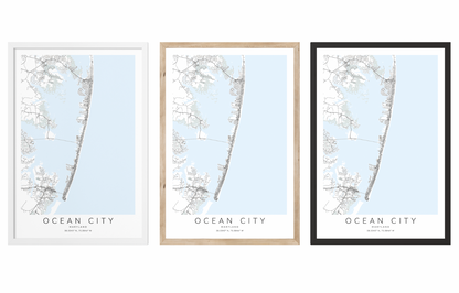 Ocean City MD Map Print
