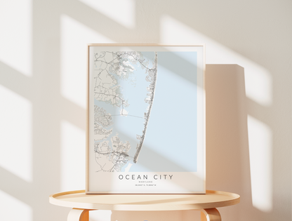 Ocean City MD Map Print