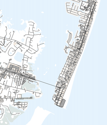 Ocean City MD Map Print