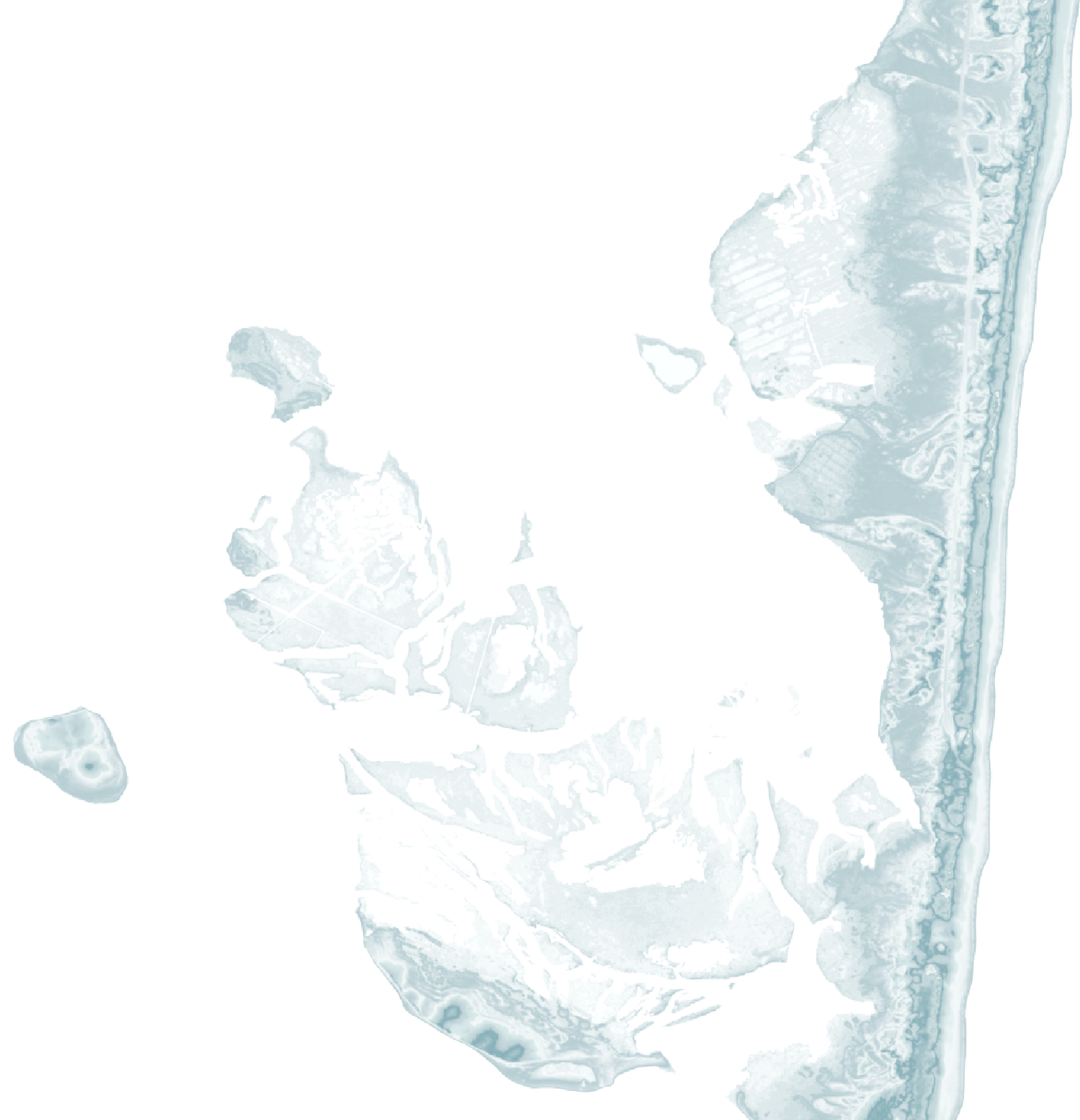 Island Beach NJ Map Print