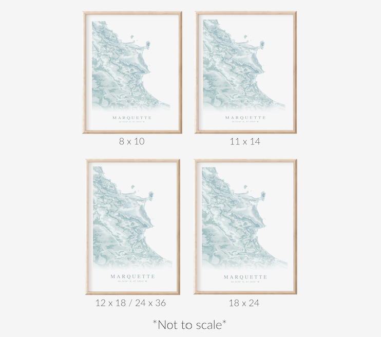 Marquette MI Map Print