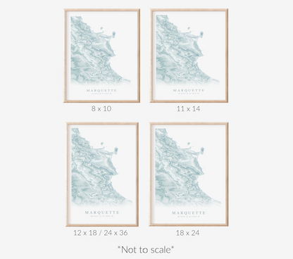 Marquette MI Map Print