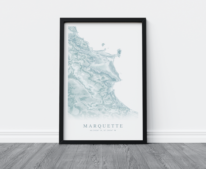 Marquette MI Map Print