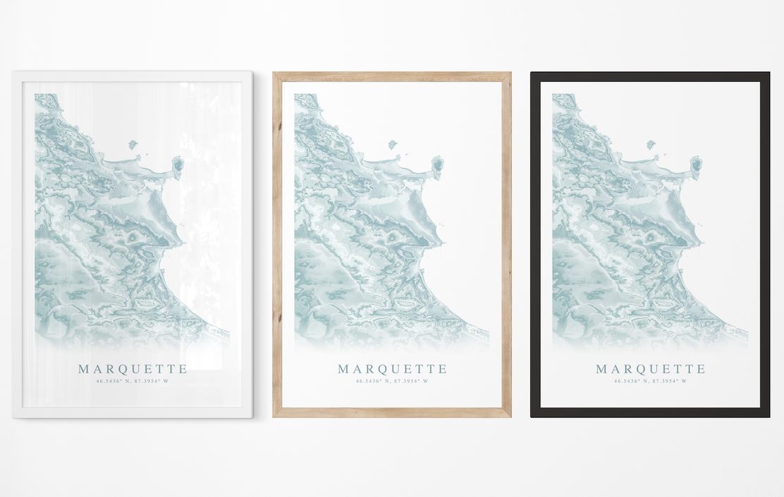 Marquette MI Map Print