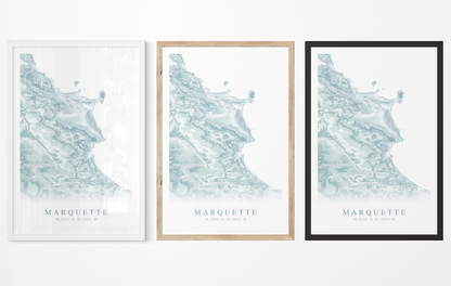 Marquette MI Map Print