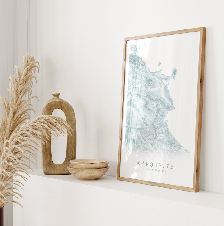Marquette MI Map Print