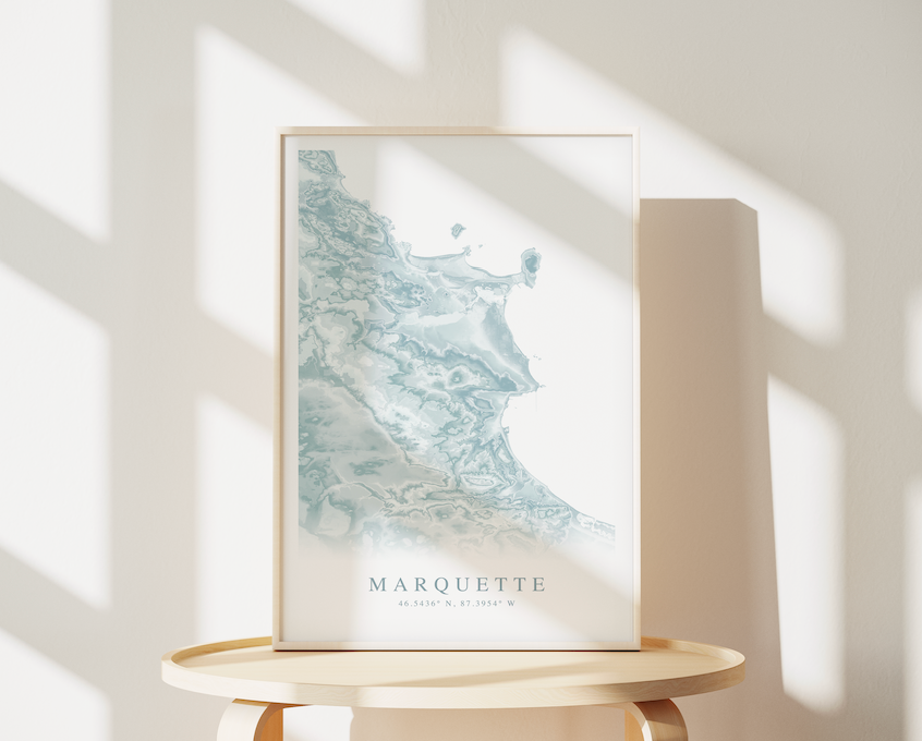 Marquette MI Map Print