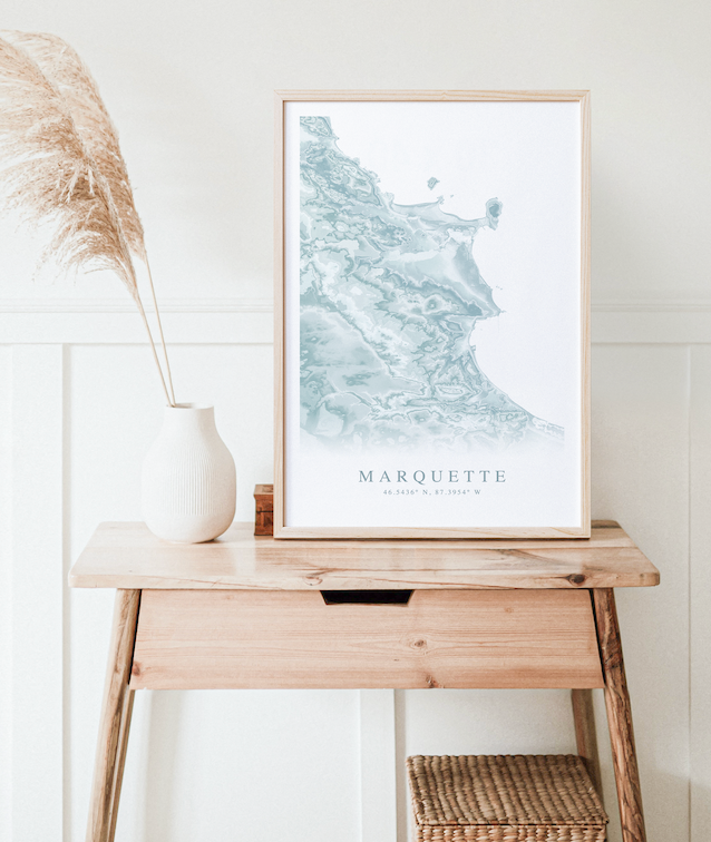 Marquette MI Map Print