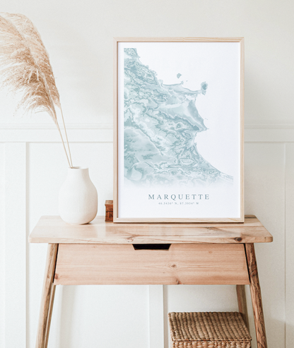 Marquette MI Map Print