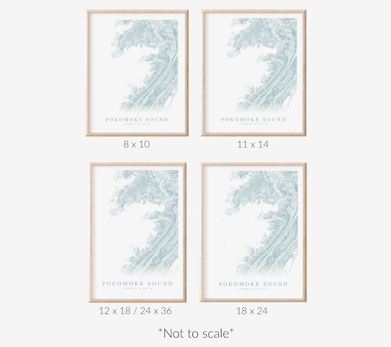 Pocomoke Sound Map Print