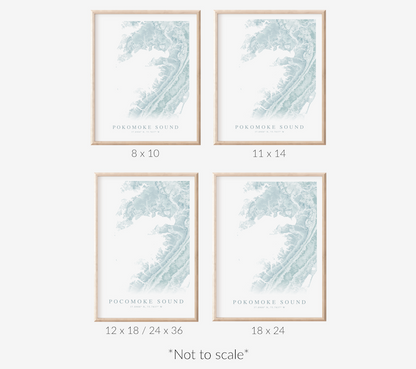 Pocomoke Sound Map Print