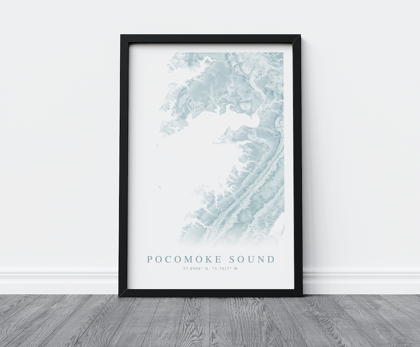 Pocomoke Sound Map Print