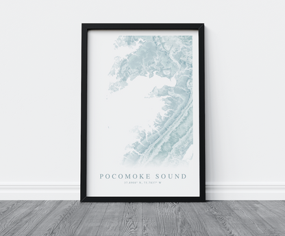 Pocomoke Sound Map Print