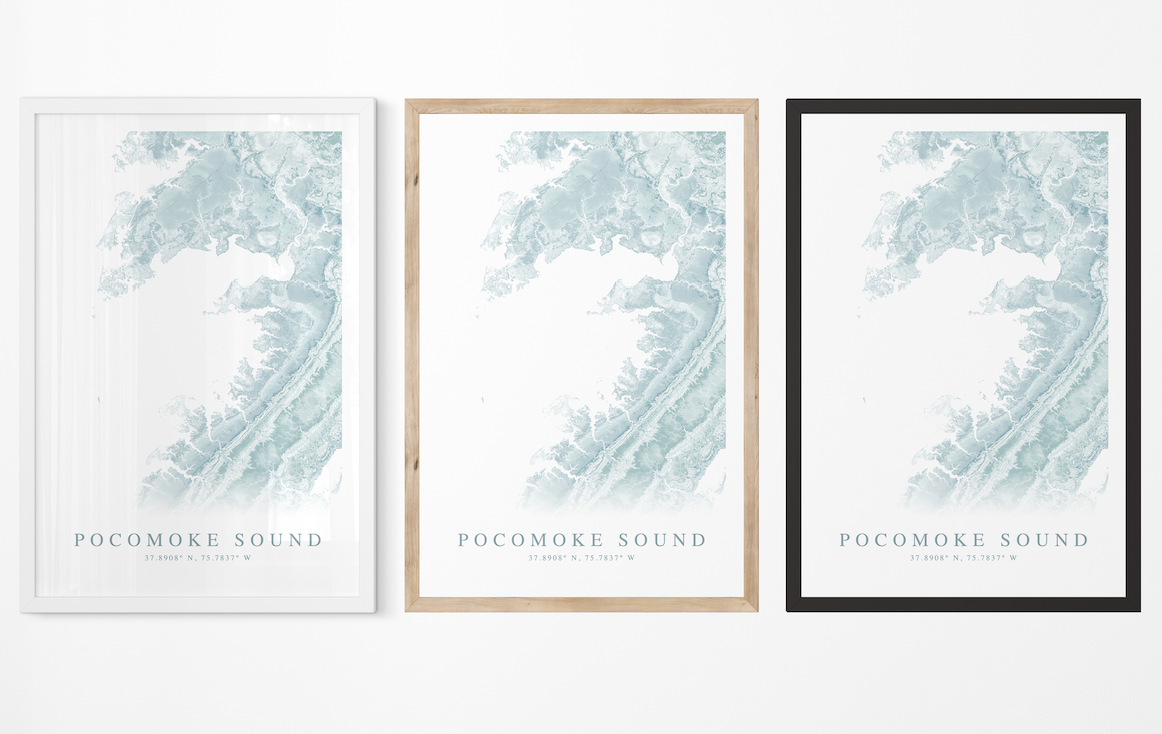 Pocomoke Sound Map Print