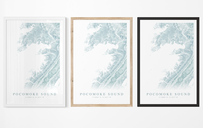 Pocomoke Sound Map Print