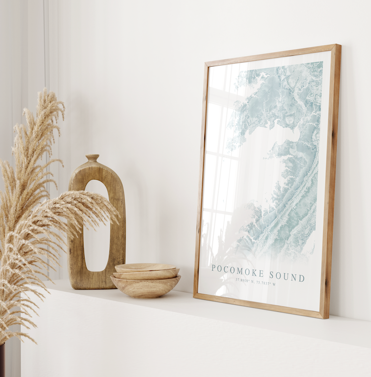 Pocomoke Sound Map Print