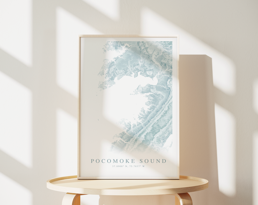 Pocomoke Sound Map Print