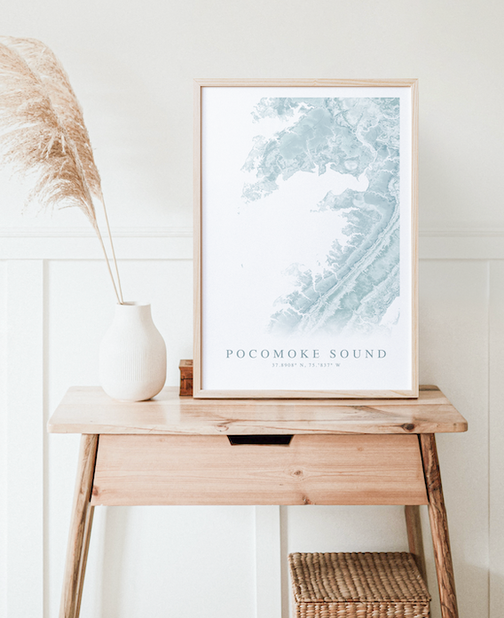Pocomoke Sound Map Print