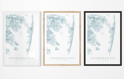 Assawoman Bay Map Print