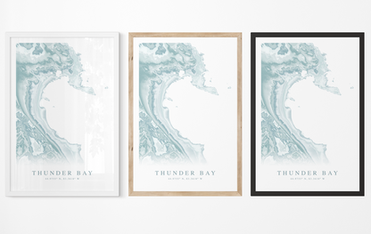 Thunder Bay MI Map Print