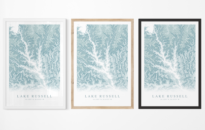 Lake Russell Map Print
