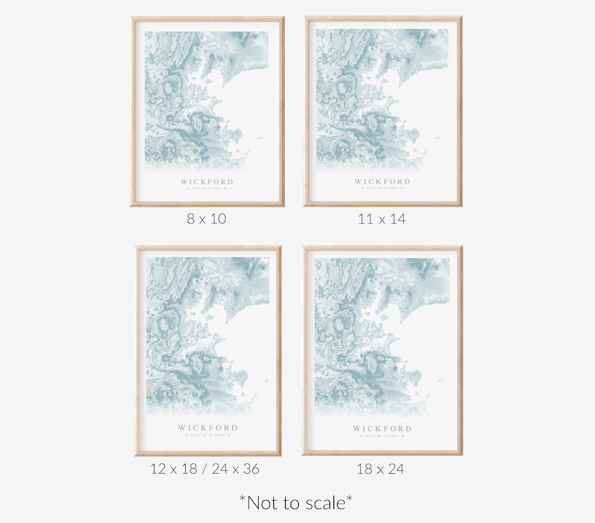 Wickford Map Print