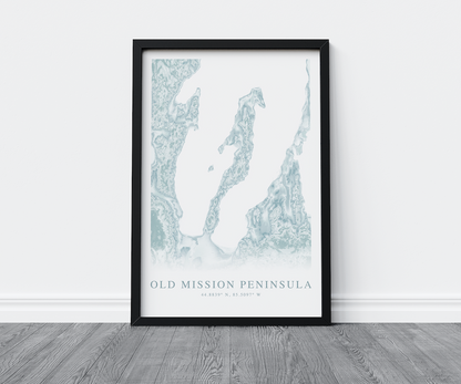 Old Mission Peninsula Map Print