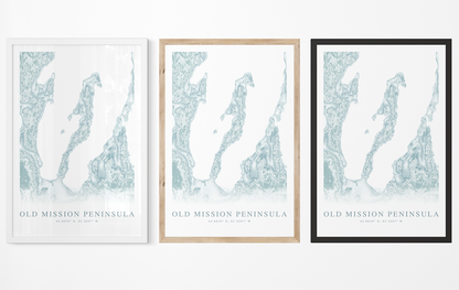 Old Mission Peninsula Map Print