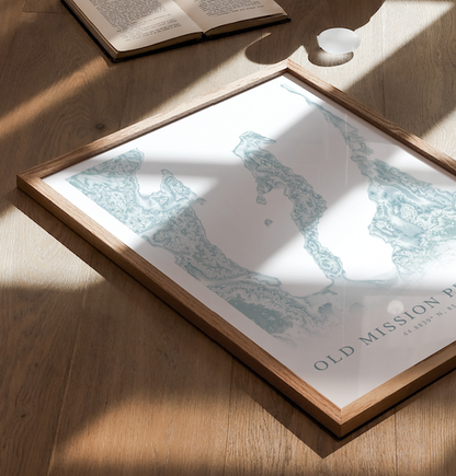 Old Mission Peninsula Map Print