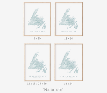 Newfoundland Map Print