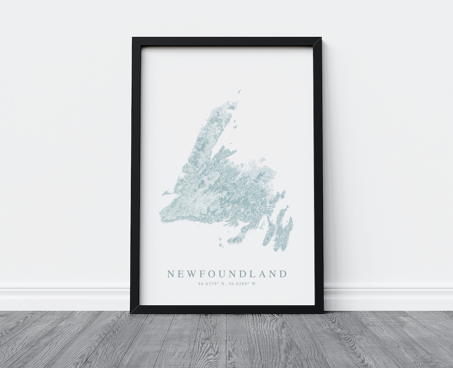 Newfoundland Map Print