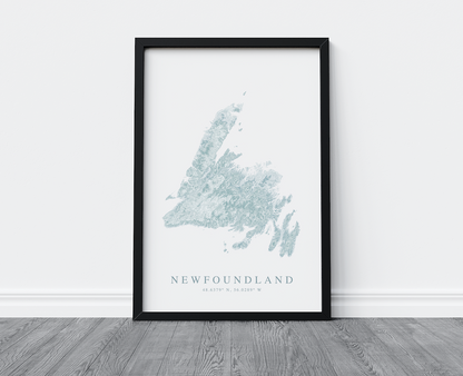 Newfoundland Map Print