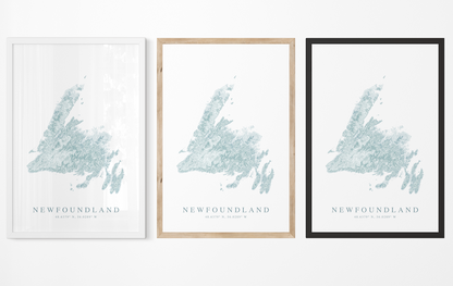 Newfoundland Map Print