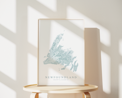 Newfoundland Map Print