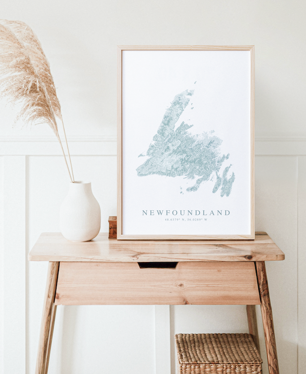 Newfoundland Map Print