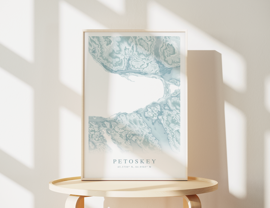Petoskey Map Print