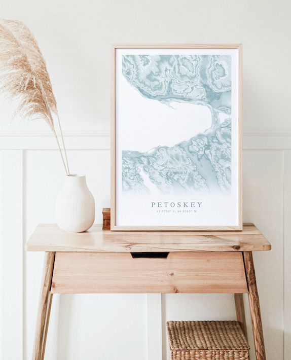 Petoskey Map Print