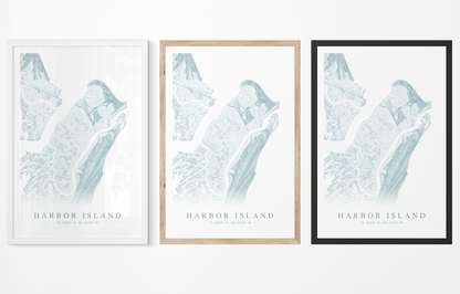 Harbor Island SC Map Print