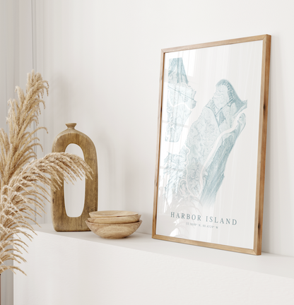 Harbor Island SC Map Print