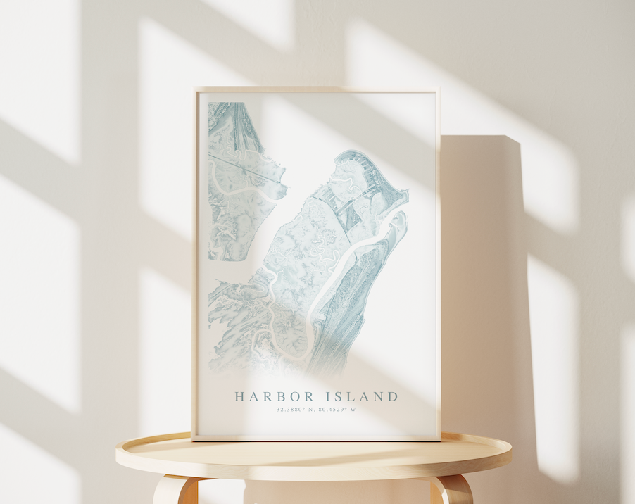 Harbor Island SC Map Print