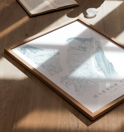 Harbor Island SC Map Print