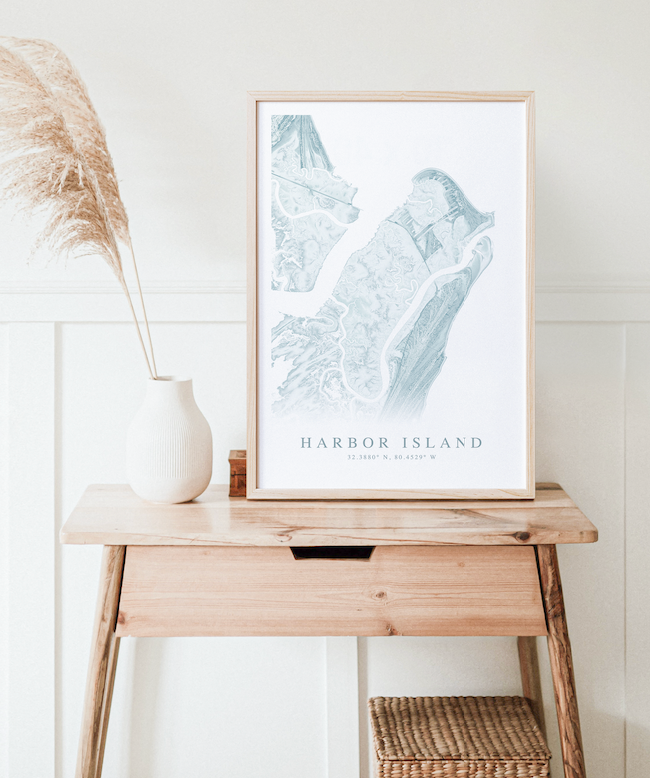 Harbor Island SC Map Print