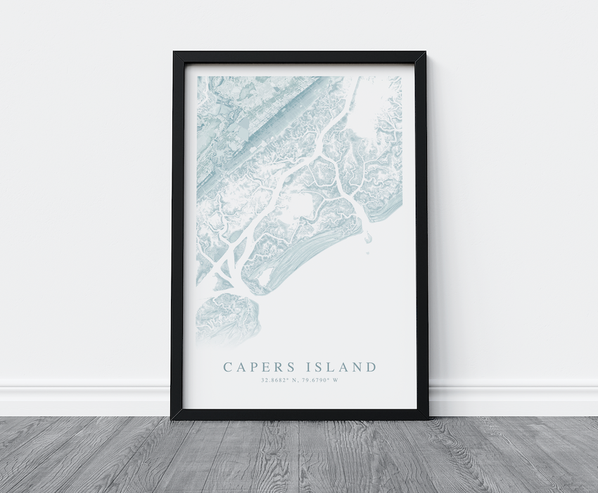 Capers Island Map Print