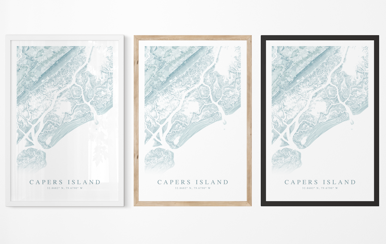 Capers Island Map Print